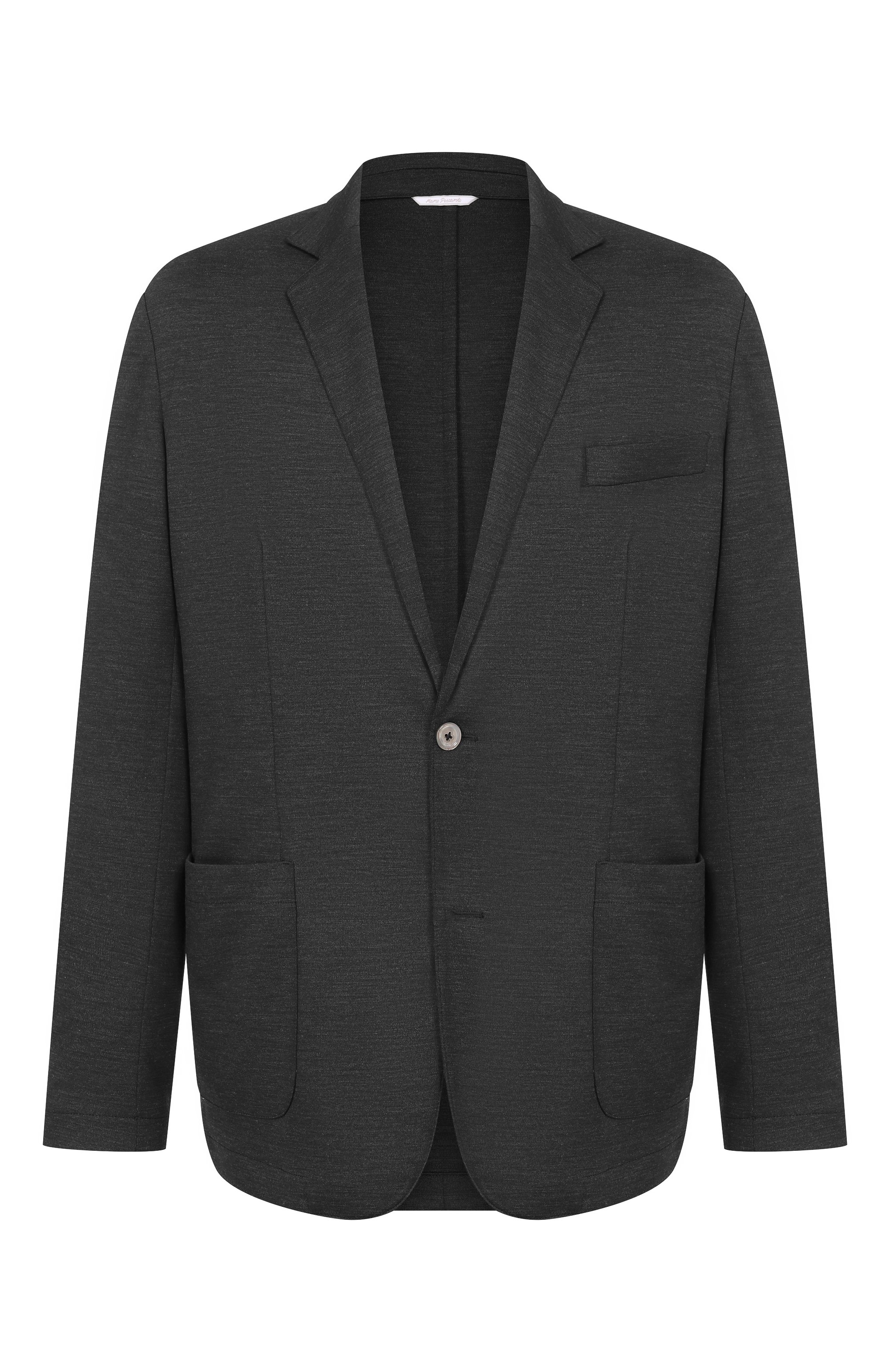 Шерстяной пиджак MARCO PESCAROLO темно-серого цвета по цене 186000 руб., арт. GI0VE/53Y19, фото 1 Шерстяной пиджак MARCO PESCAROLO, арт. GI0VE/53Y19, фото 1