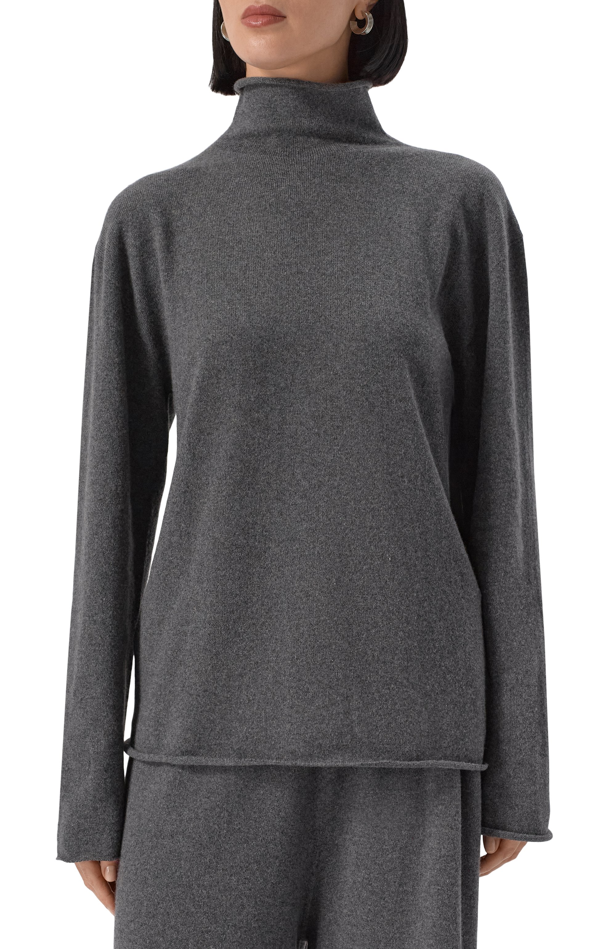 Кашемировый свитер JIL SANDER серого цвета по цене 127000 руб., арт. J40GP0002/J13204, фото 3 Кашемировый свитер JIL SANDER, арт. J40GP0002/J13204, фото 3