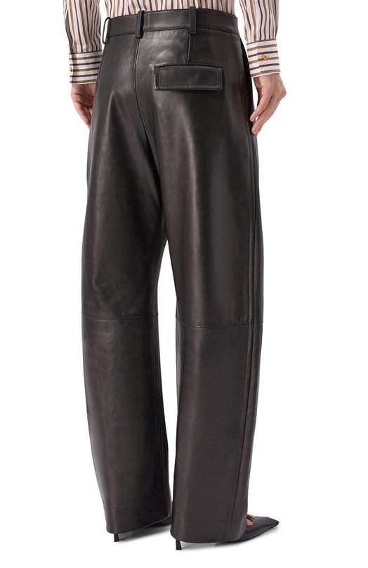 Кожаные брюки Bottega Veneta 797751 V3WT0 Чёрный  797751 V3WT0 Фото 4