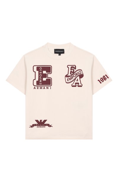 Хлопковая футболка EMPORIO ARMANI, арт. EB001362/AF13715