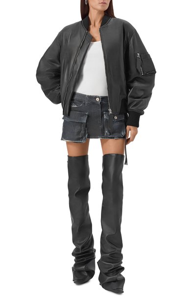 Ботфорты robin otk THE ATTICO, арт. 250WSH00872/PUR003AA, фото 3