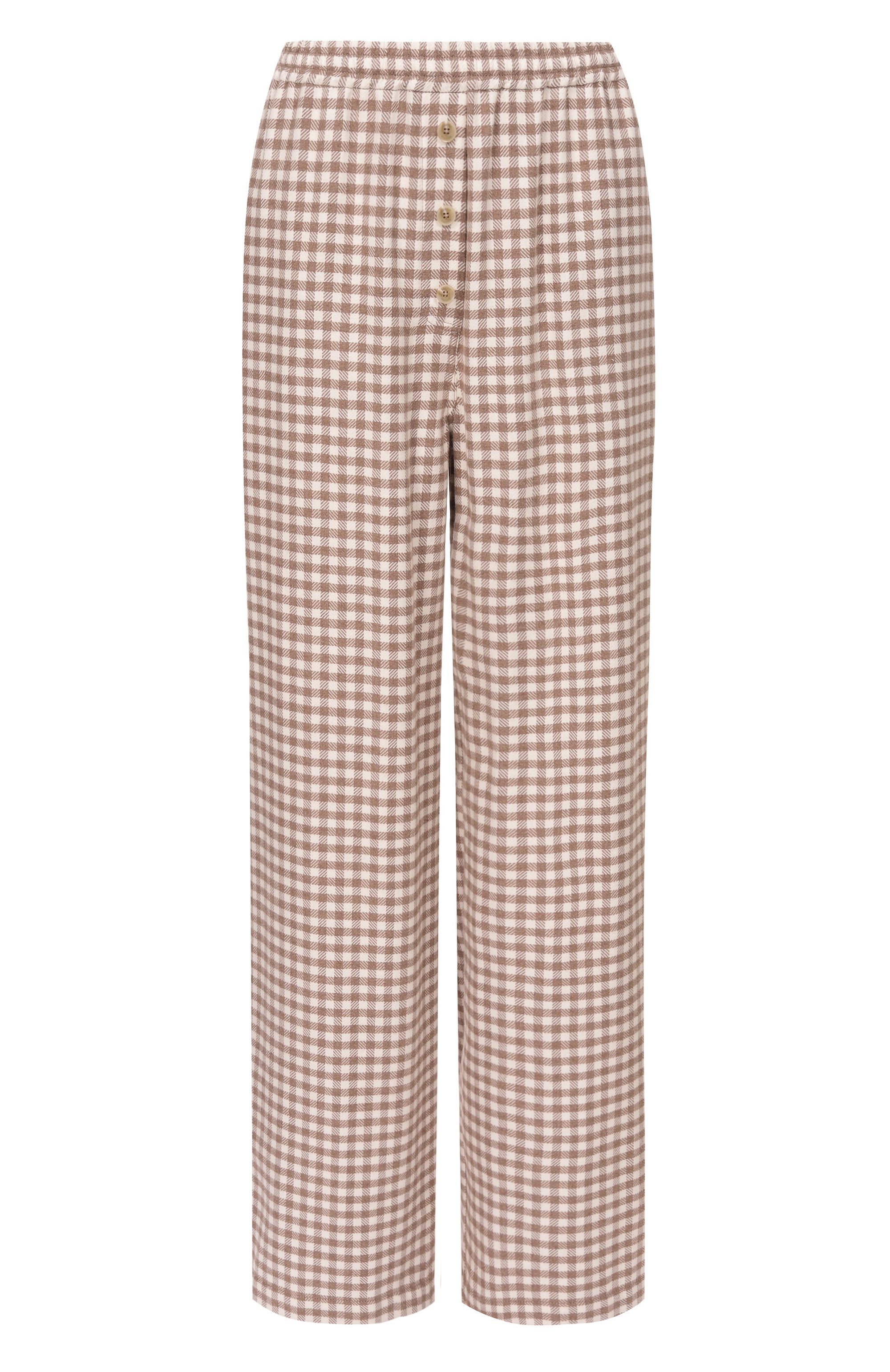 Хлопковые брюки EDOMO коричневого цвета по цене 33900 руб., арт. T006121NY26W, фото 1 Хлопковые брюки EDOMO, арт. T006121NY26W, фото 1