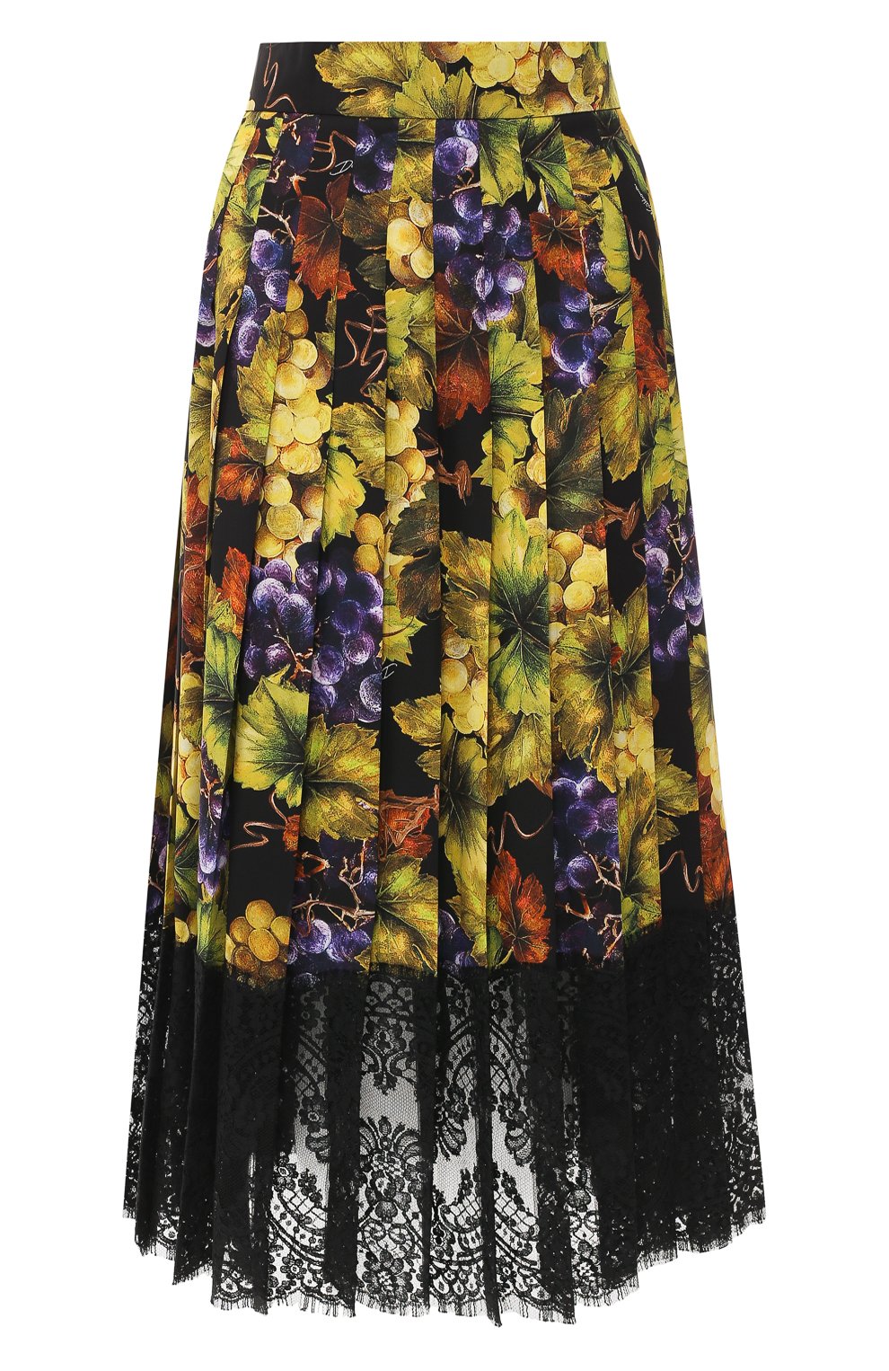 Шелковая юбка DOLCE & GABBANA желтого цвета по цене 185500 руб., арт. F4BFTT/FSATC, фото 1 Шелковая юбка DOLCE & GABBANA, арт. F4BFTT/FSATC, фото 1