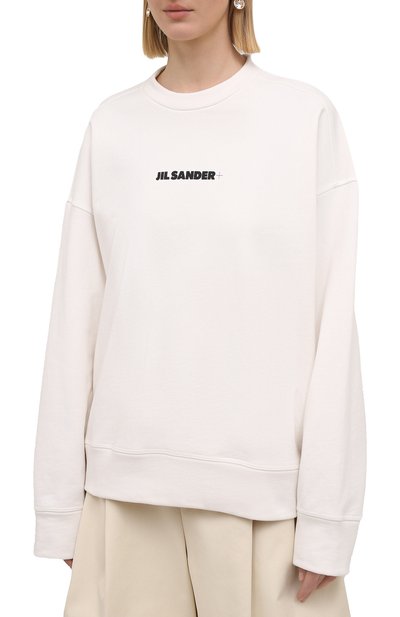 Хлопковый свитшот JIL SANDER, арт. JPPS707513-WS248608, фото 3