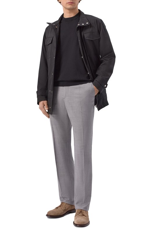 Шерстяные брюки Stefano Ricci M8T61R0020/T7750 Серый  M8T61R0020/T7750 Фото 2