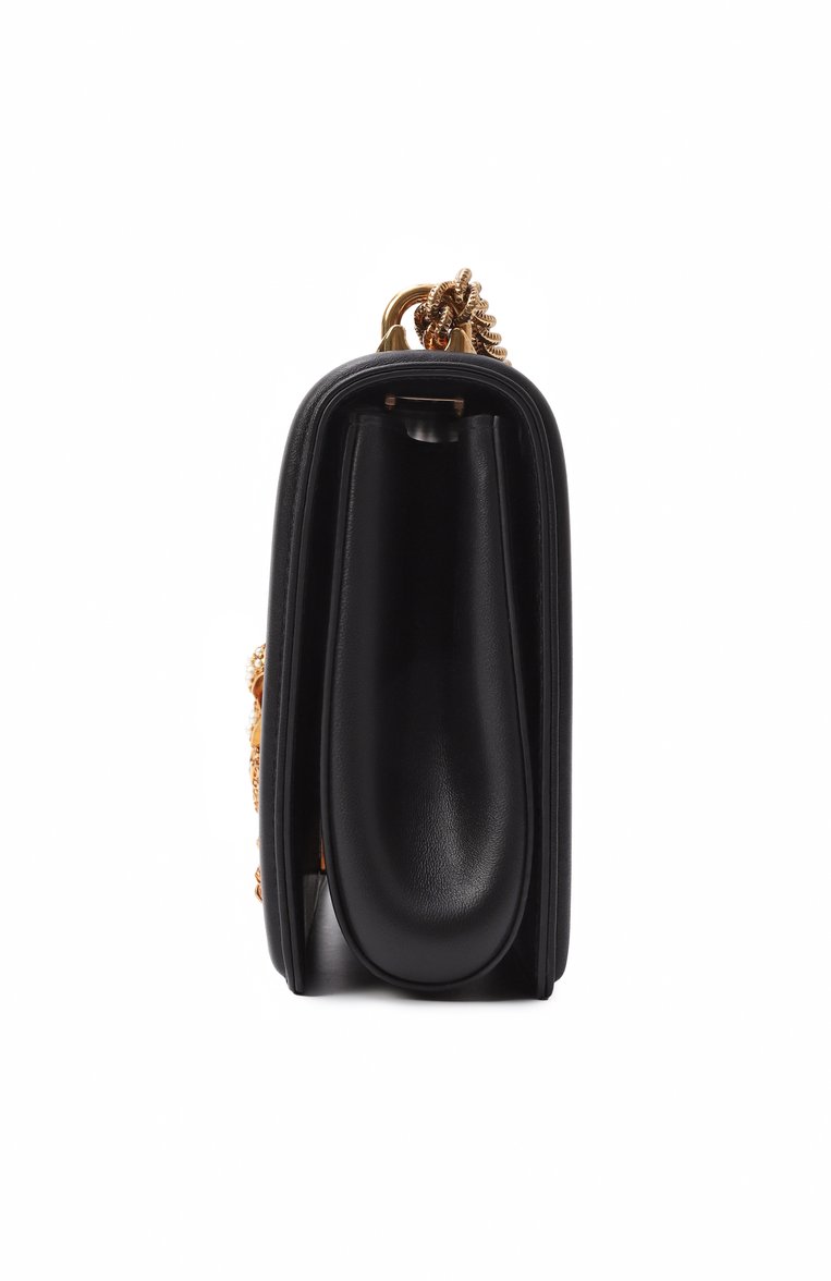 Женская сумка devotion small DOLCE & GABBANA черного цвета, арт. BB6652/AV967 | Фото 4 (Материал: Натуральная кожа; Размер: small; Ремень/цепочка: На ремешке; Сумки-технические: Сумки через плечо; Женское Кросс-КТ: Вечерняя сумка; Статус проверки: Проверена категория; Региональные ограничения белый список (Axapta Mercury): RU; Автоматизация Diginetica: Не назначено; Автоматизация ТО: Проставлено; Автоматизация состава: Проставлено)