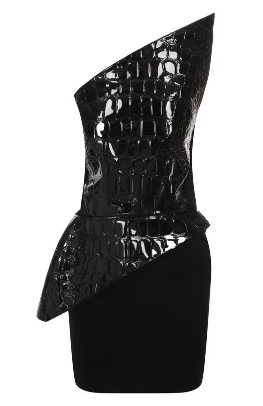 Комбинированное платье David Koma PF25DK19D Чёрный PF25DK19D