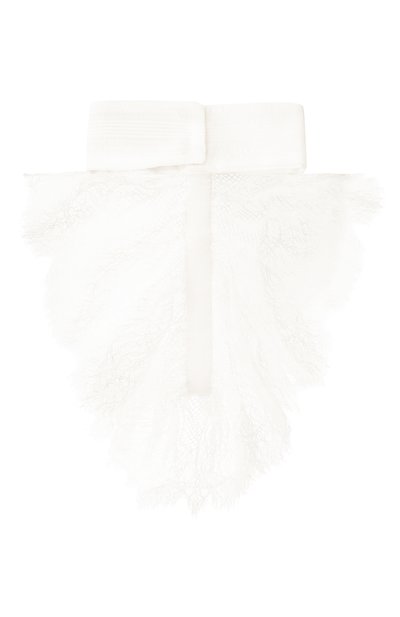 Шелковый воротник ANN DEMEULEMEESTER белого цвета по цене 61550 руб., арт. B0012891/FA617, фото 3 Шелковый воротник ANN DEMEULEMEESTER, арт. B0012891/FA617, фото 3