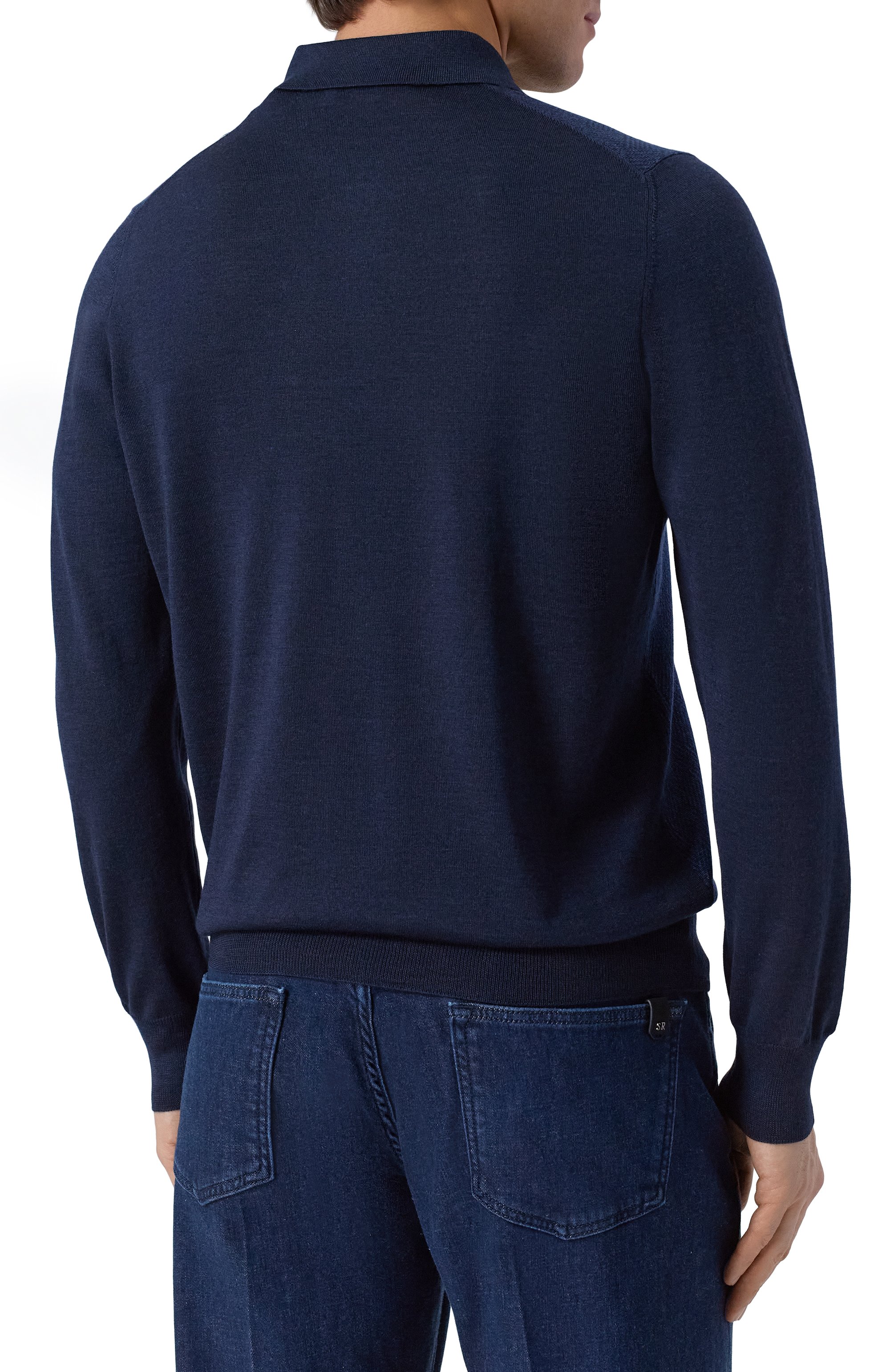 Поло из шерсти и шелка GRAN SASSO, арт. 57137/13126, фото 4