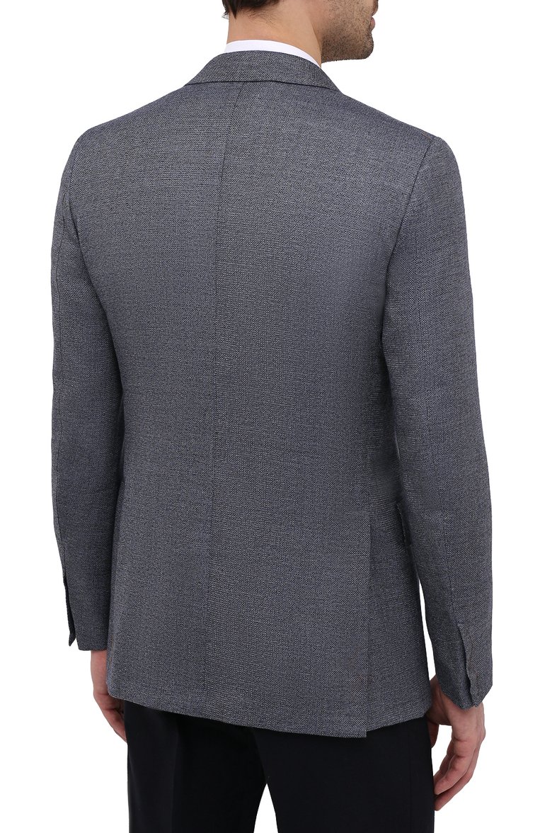 Пиджак из кашемира и шелка ZEGNA, арт. 906N26/10C2N0, фото 4