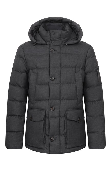 Мужская пуховик из шерсти и вискозы HETREGO, арт. 8R545