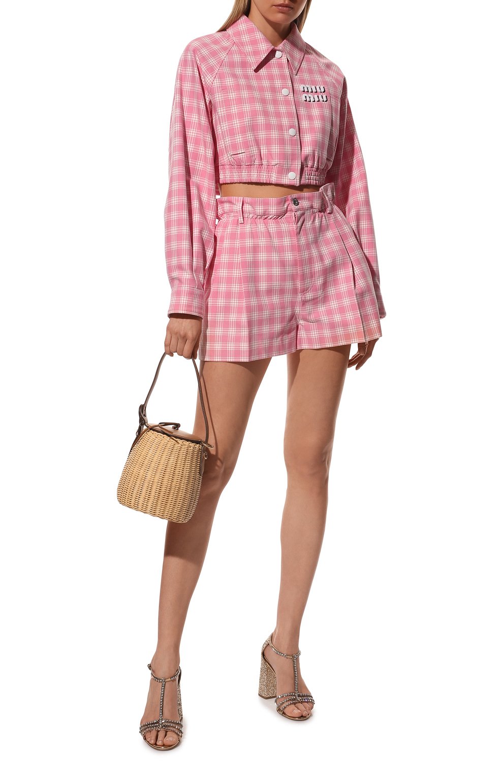 Хлопковая куртка MIU MIU, арт. ML820-6J1-F0W95, фото 2