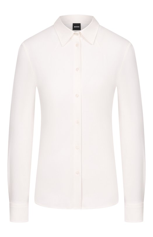 Хлопковая рубашка BOSS 50543691 Кремовый 50543691