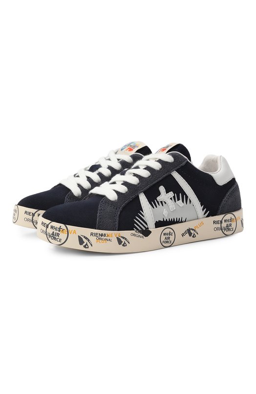 

Замшевые кеды Andy Premiata will be, Синий