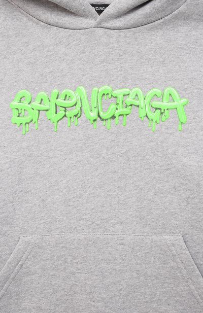 Хлопковое худи BALENCIAGA, арт. 682019/TLVC8, фото 3