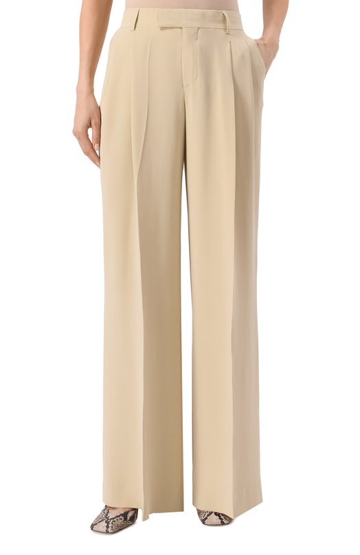 Шелковые брюки Jacob Lee WTP056SS25-SCSD Бежевый  WTP056SS25-SCSD Фото 3