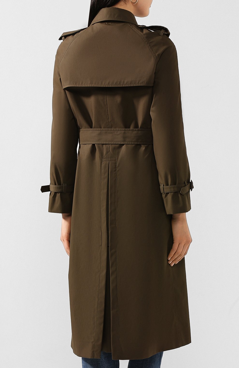 Тренч CELINE хаки цвета по цене 299500 руб., арт. 2M015085I, фото 4 Тренч CELINE, арт. 2M015085I, фото 4