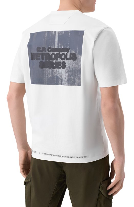 Хлопковая футболка C.P. Company 20CLTS057A/006370W Белый  20CLTS057A/006370W Фото 4