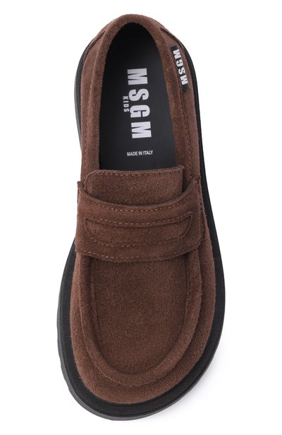 Замшевые лоферы MSGM KIDS, арт. 84013/VAR1, фото 4