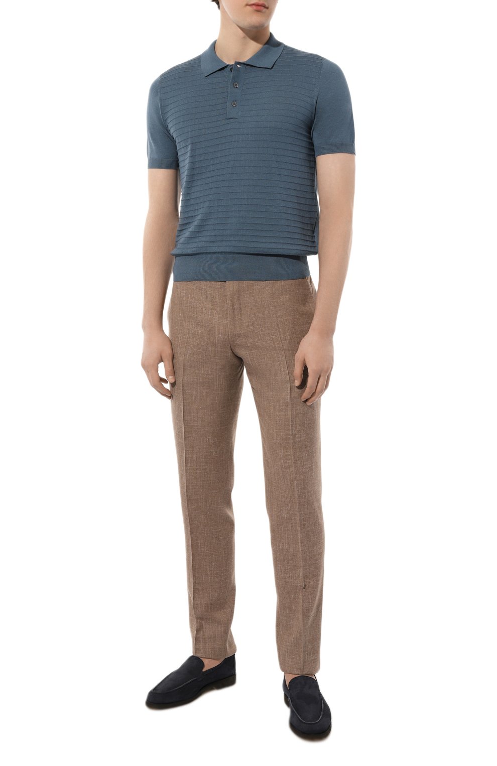 Поло из хлопка и шелка CANALI, арт. C0844/MK01868, фото 2