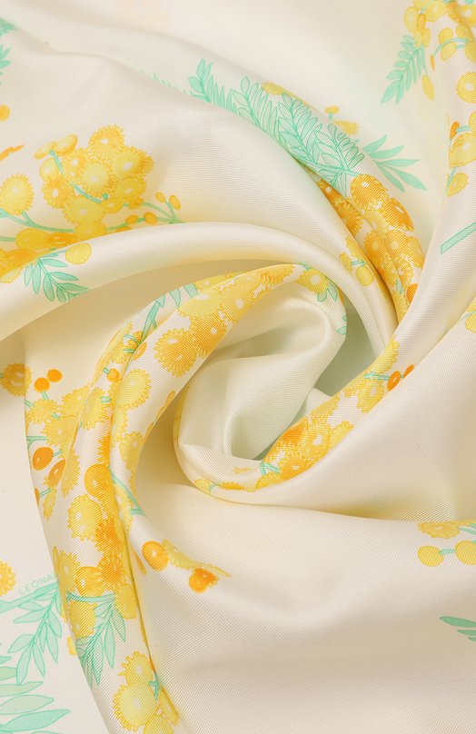 Шелковый платок Leonard Paris Жёлтый, фото 2