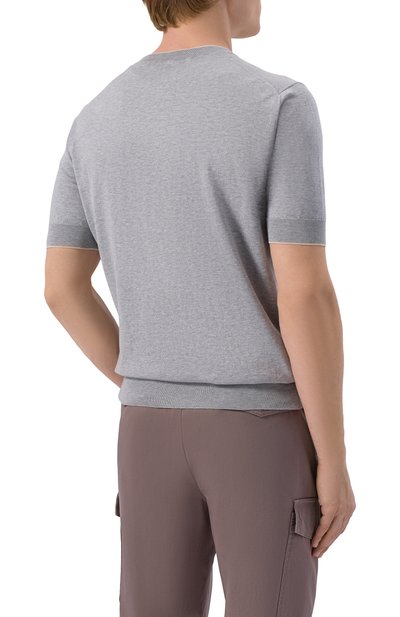 Хлопковый джемпер BRUNELLO CUCINELLI, арт. M29805200, фото 4