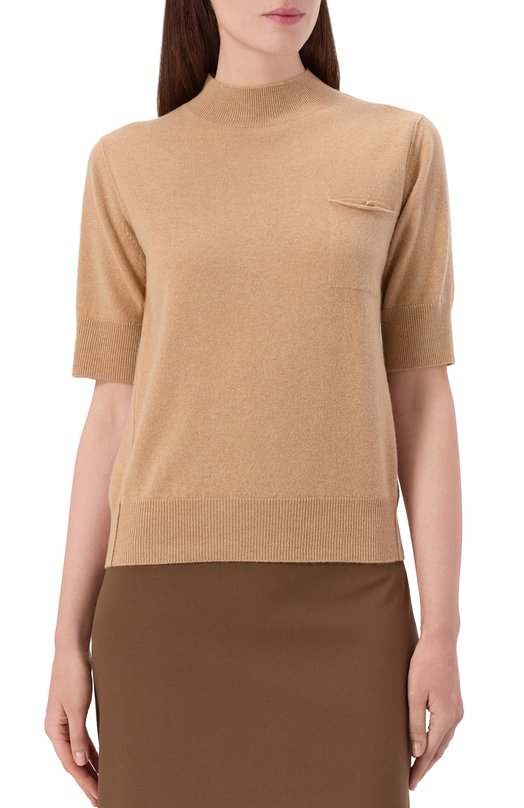 Пуловер из шерсти и кашемира Lorena Antoniazzi TM13A/2472 Коричневый  TM13A/2472 Фото 3