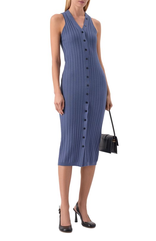 Шерстяное платье Iro WP33LYLIANE Синий  WP33LYLIANE Фото 2