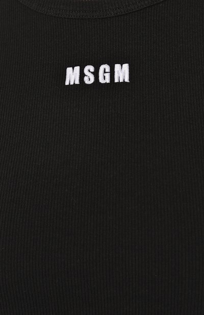 Хлопковая майка MSGM, арт. 3441MDT68 237120, фото 5