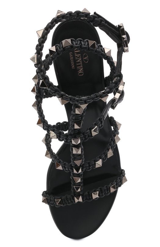 фото Кожаные босоножки rockstud valentino