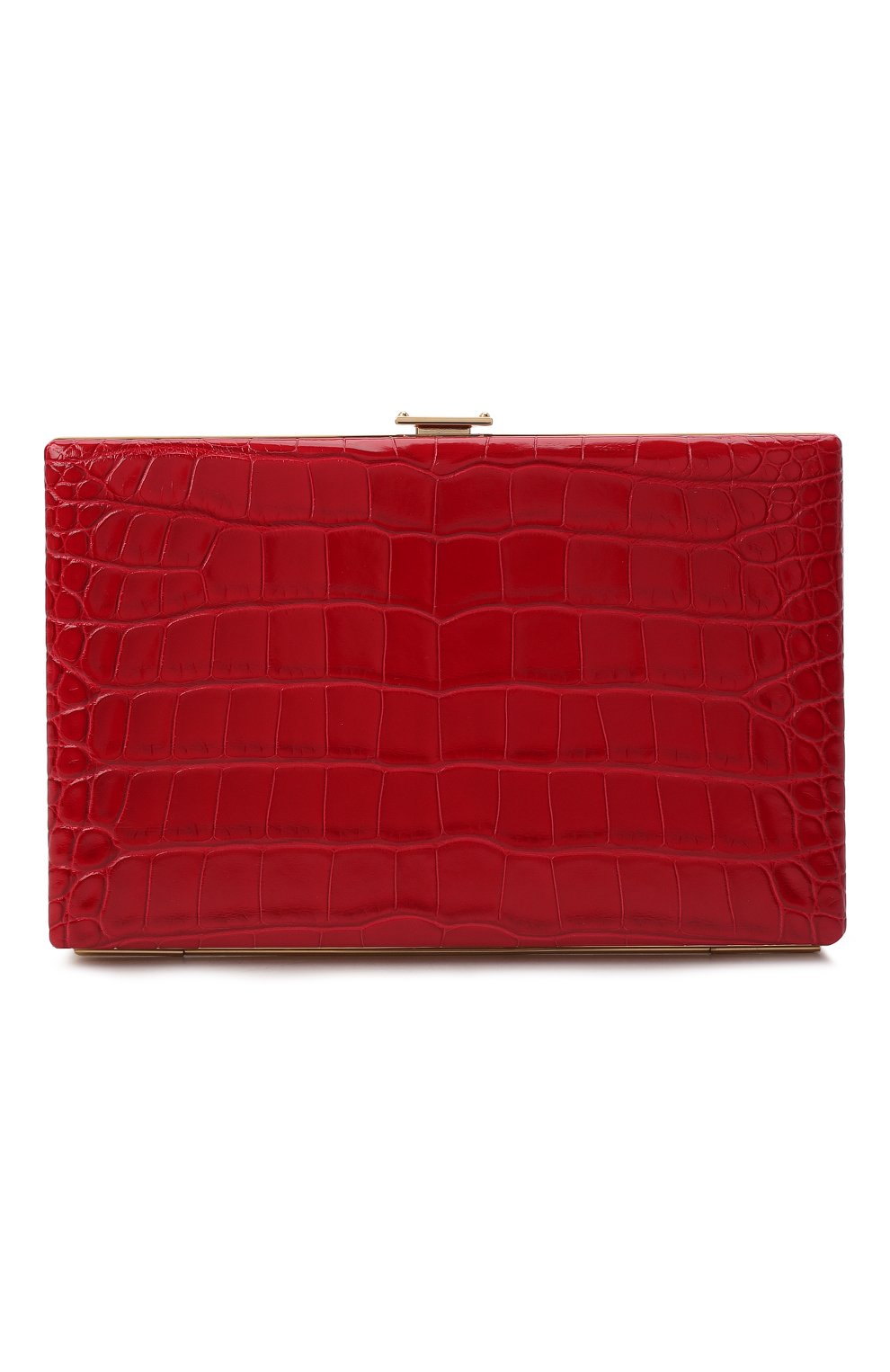 Клатч из кожи аллигатора DOLCE & GABBANA красного цвета по цене 983500 руб., арт. BI1336/A2R08/AMIS, фото 1 Клатч из кожи аллигатора DOLCE & GABBANA, арт. BI1336/A2R08/AMIS, фото 1