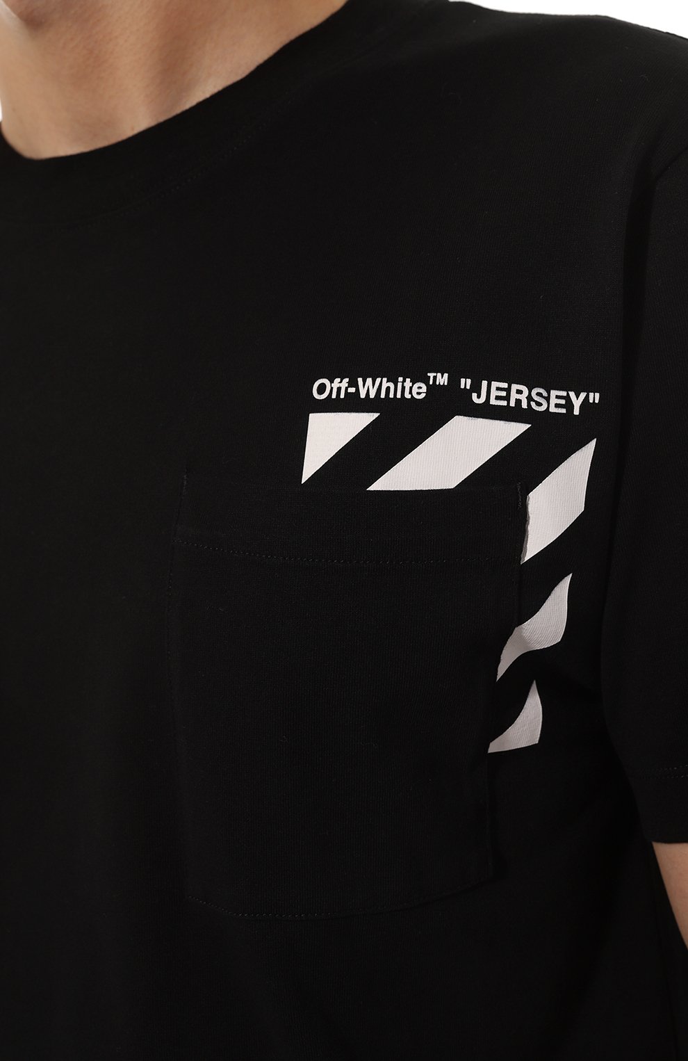 Хлопковая футболка OFF-WHITE, арт. OMAA128C99JER0011001, фото 5