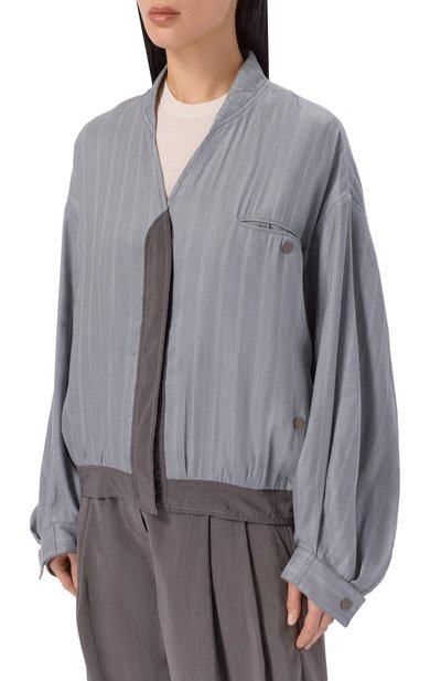 Бомбер изо льна и шелка GIORGIO ARMANI, арт. GW002590/TE18800, фото 3
