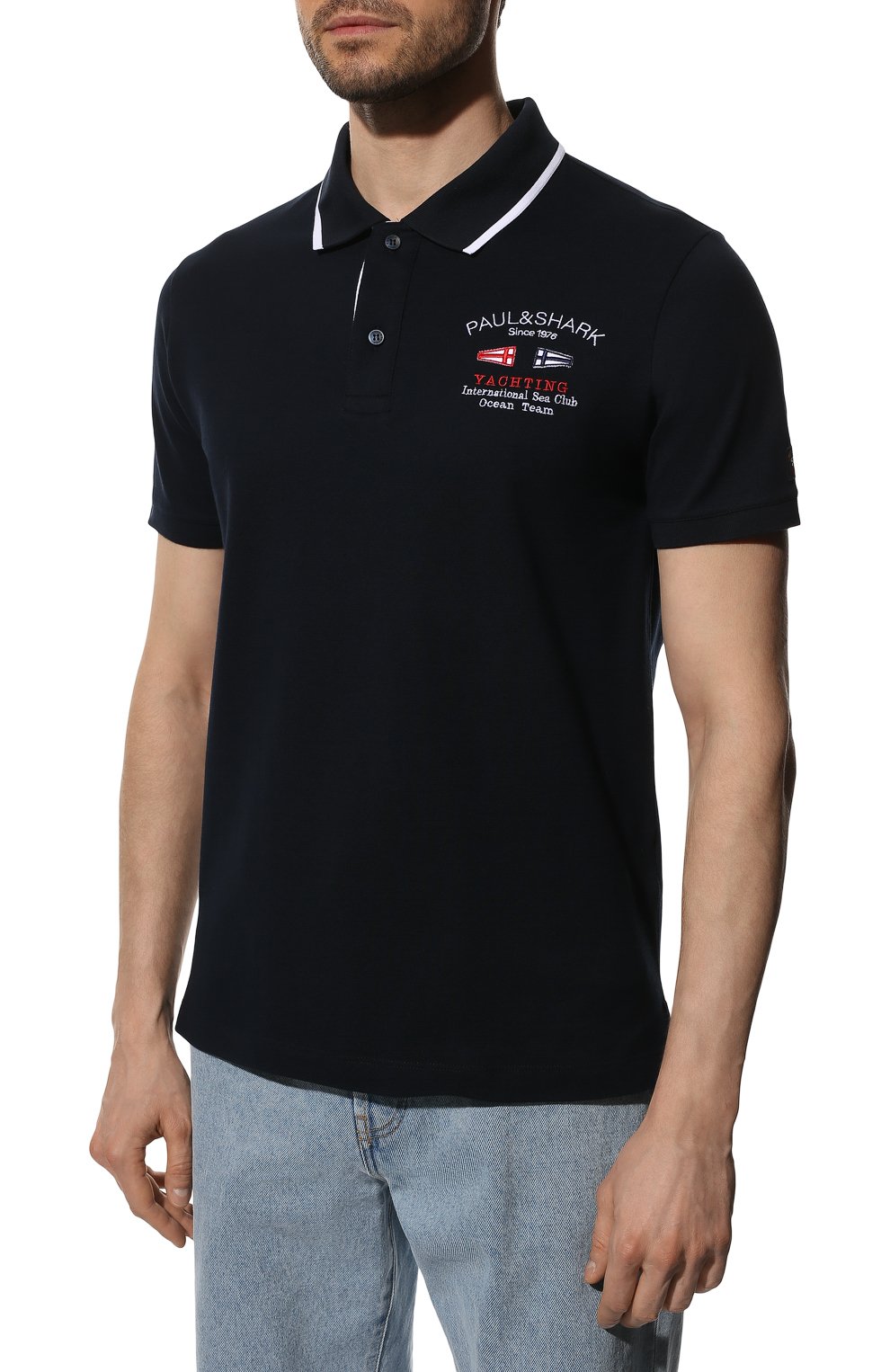 Хлопковое поло PAUL&SHARK, арт. 22411220/C00, фото 3