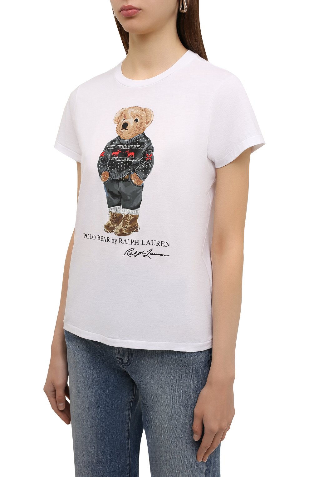 Хлопковая футболка POLO RALPH LAUREN, арт. 211846851, фото 3