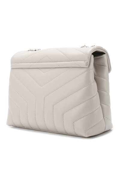 Сумка monogram loulou small SAINT LAURENT светло-серого цвета по цене 299500 руб., арт. 494699/DV726, фото 3 Сумка monogram loulou small SAINT LAURENT, арт. 494699/DV726, фото 3