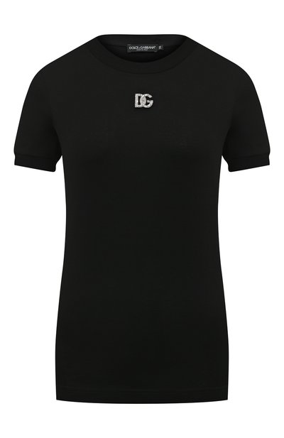 Женская хлопковая футболка DOLCE & GABBANA, арт. F8N08Z/G7B3U