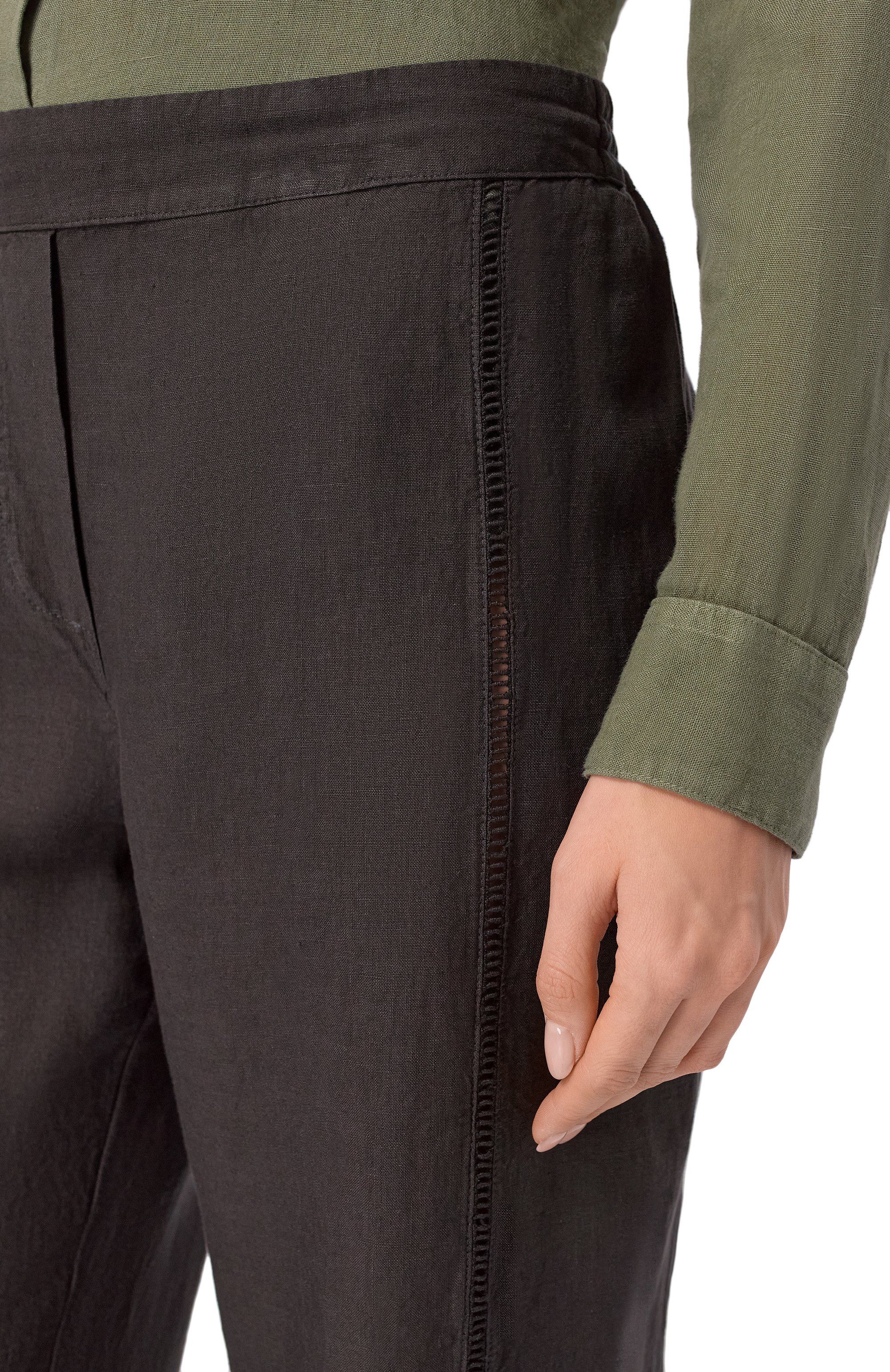 Льняные брюки 120% LINO, арт. 33ALIW29RC/000F753, фото 5