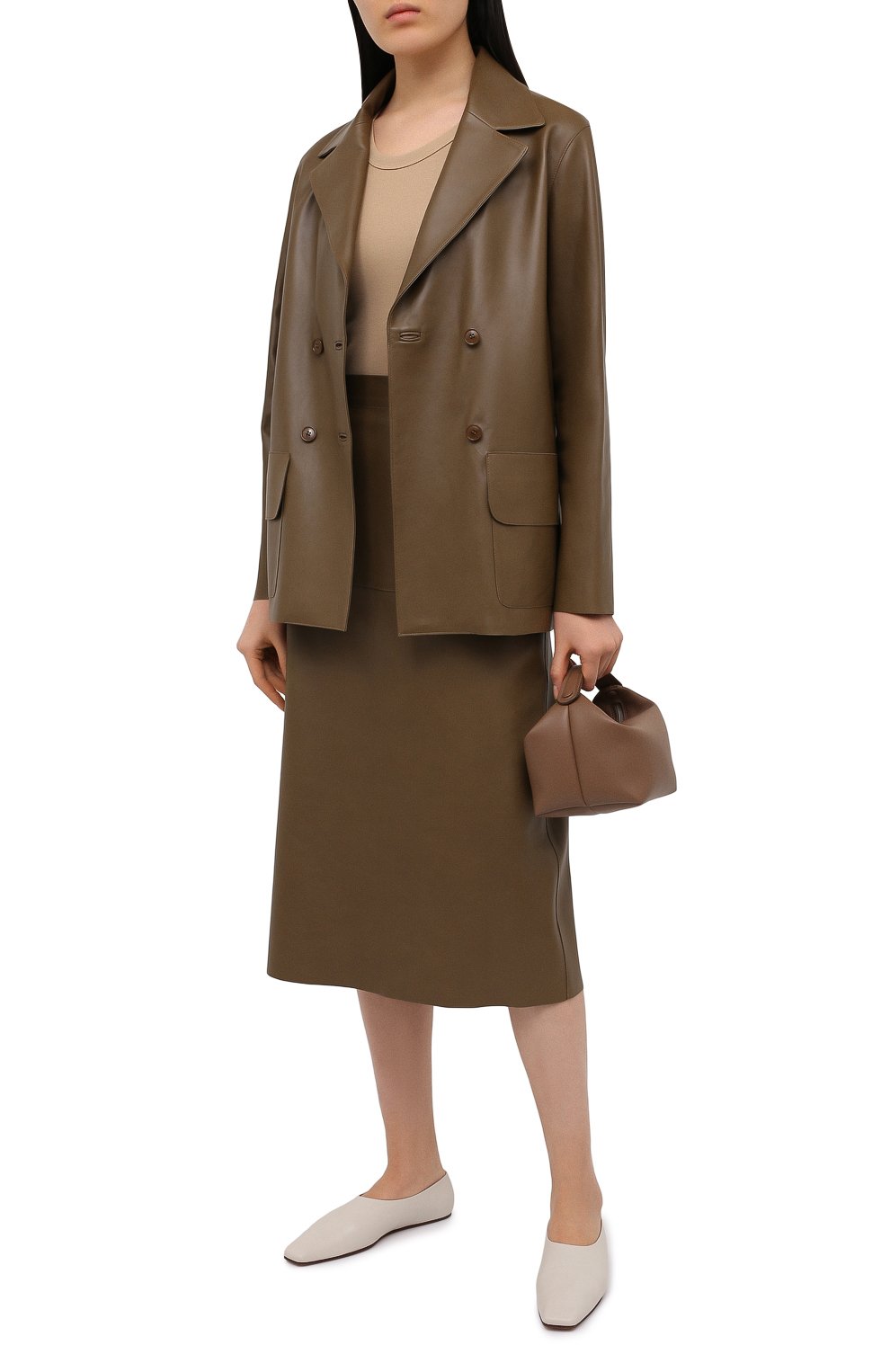 Кожаная юбка INES&MARECHAL, арт. DAISY CUIR AGNEAU SINTRA, фото 2