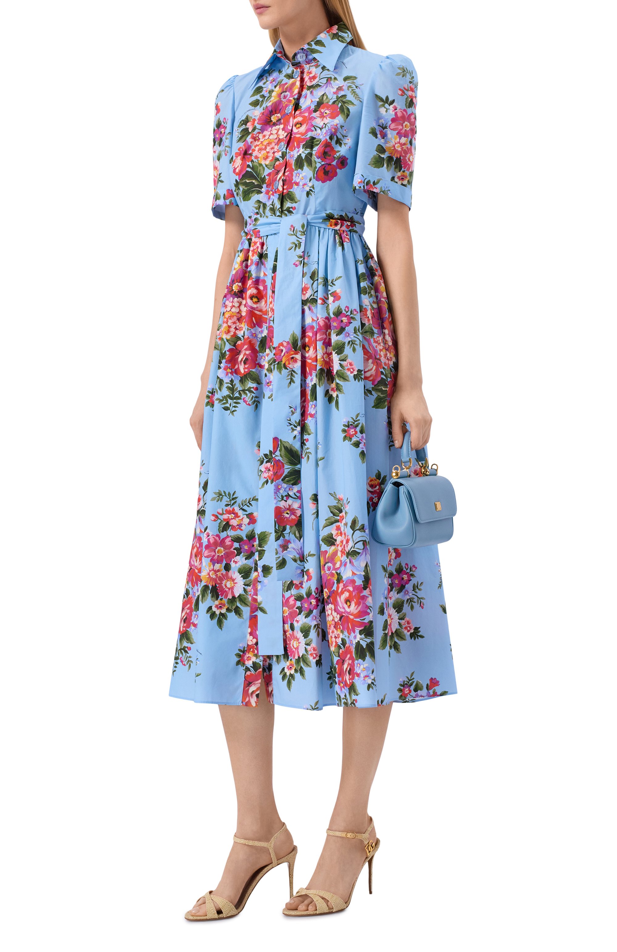 Хлопковое платье DOLCE & GABBANA, арт. F6JFNT/HS5UU, фото 2