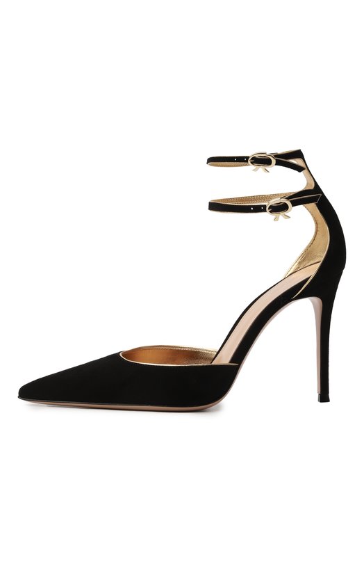Замшевые туфли Ivette 95 Gianvito Rossi G40397.95RIC.XCKNEME Чёрный  G40397.95RIC.XCKNEME Фото 4