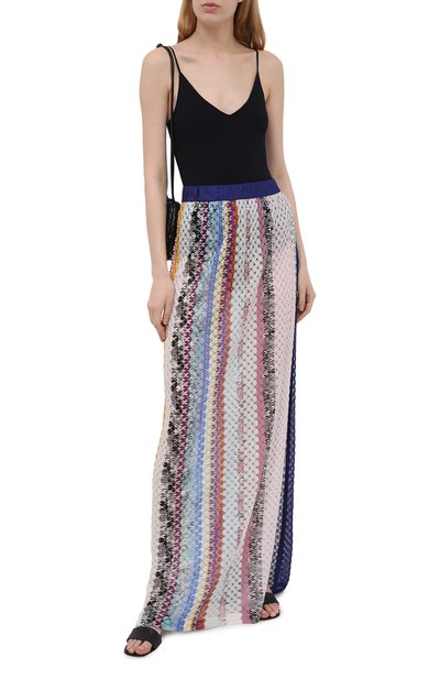 Юбка из вискозы MISSONI разноцветного цвета по цене 48300 руб., арт. MMH00034/BR00E4, фото 2 Юбка из вискозы MISSONI, арт. MMH00034/BR00E4, фото 2