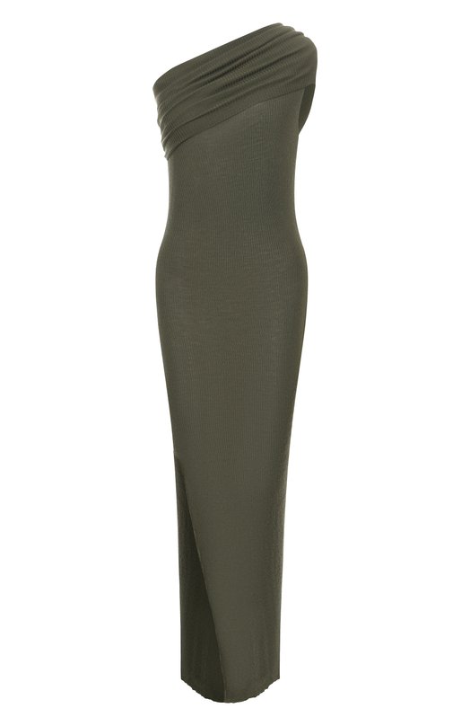 Шерстяное платье Rick Owens RP02E4627/RIBM Хаки RP02E4627/RIBM