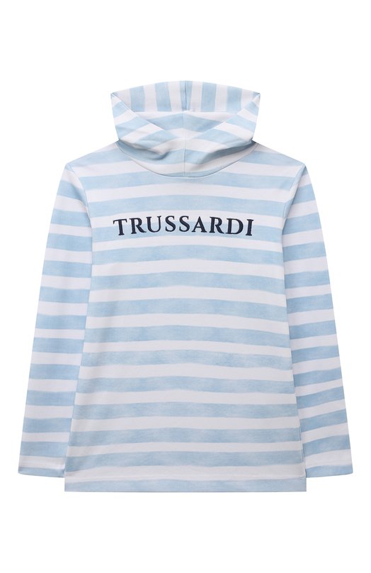 

Хлопковый лонгслив Trussardi junior, Голубой