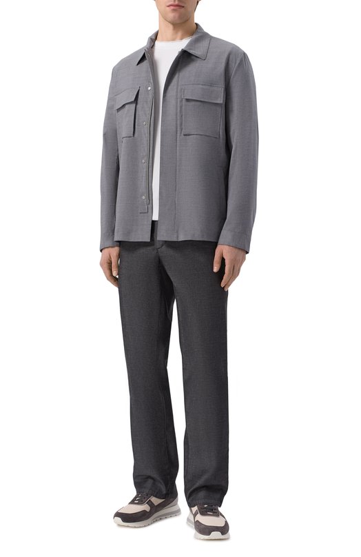 Брюки из хлопка и лиоцелла MVST M26.CSM.T406/TS0BK Серый  M26.CSM.T406/TS0BK Фото 2