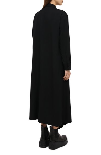 Шерстяное платье YOHJI YAMAMOTO, арт. FR-D01-100, фото 4
