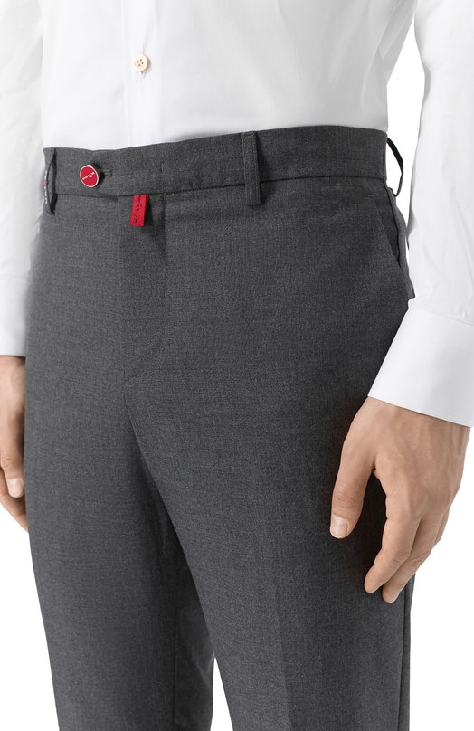 Кашемировые брюки Kiton UFPPERK0130H02 Серый  UFPPERK0130H02 Фото 5