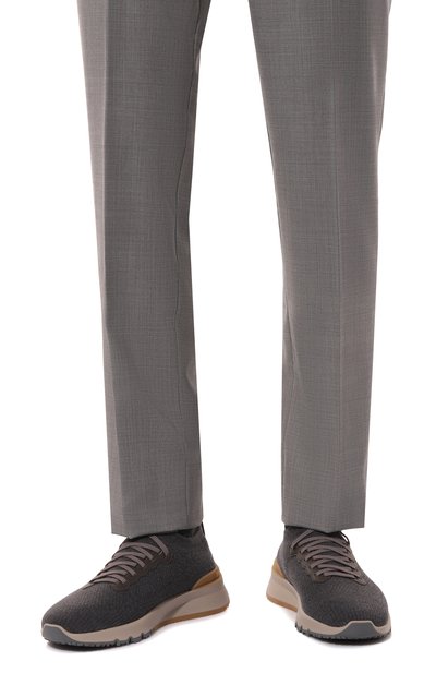 Текстильные кроссовки BRUNELLO CUCINELLI, арт. MZUWLB0253, фото 3