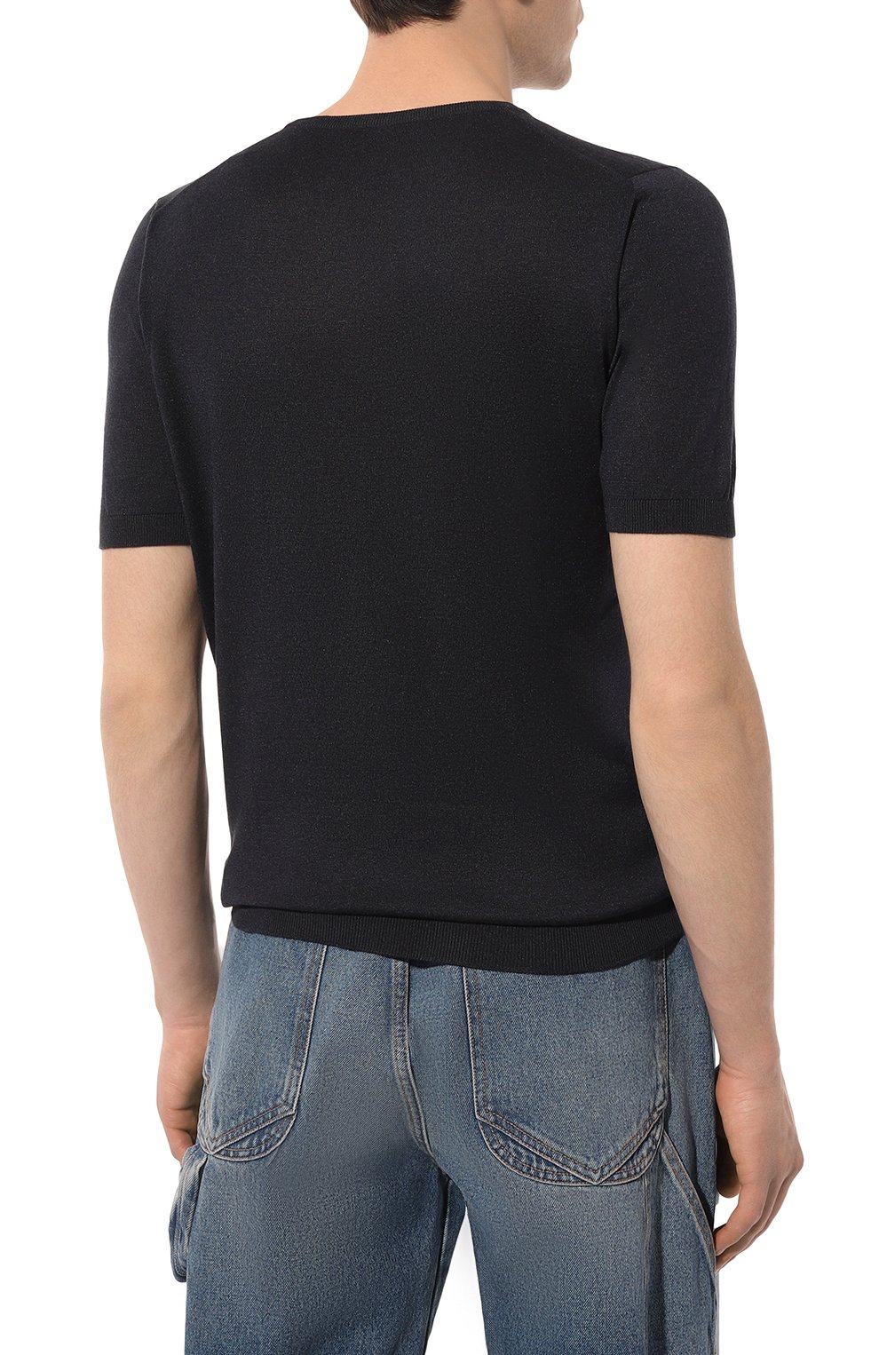 Шелковый джемпер ANDREA CAMPAGNA, арт. 43112/23503, фото 4