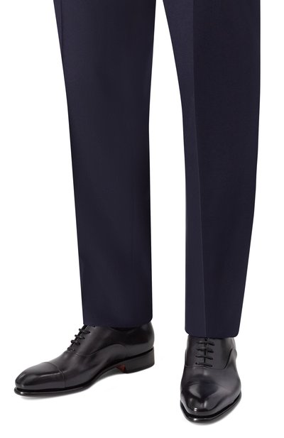 Кожаные оксфорды carter SANTONI, арт. MCCG12621MC1HKLT, фото 3